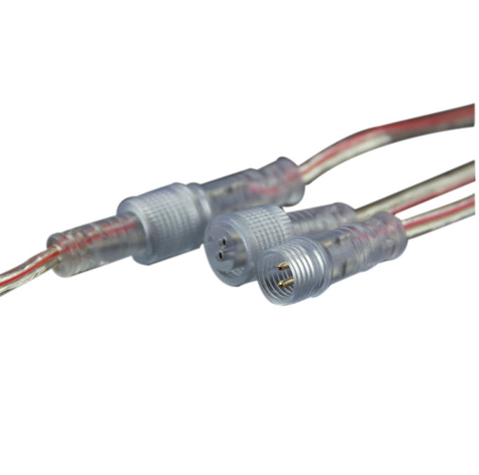 2PIN Transparent Waterproof Male And Female Plug Round head Terminal Connector 2PIN Transparent Waterproof Male And Female Plug Round head Terminal Connector